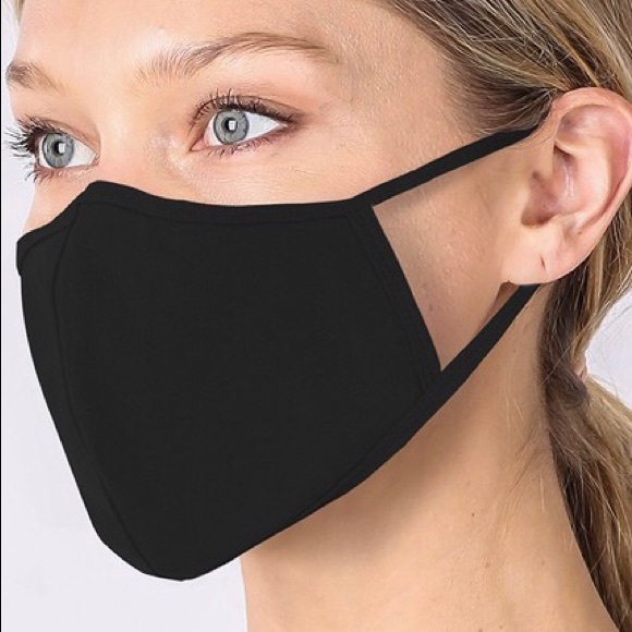 2 Solid + Leopard Print Face Mask Pack - Picture 5 of 6